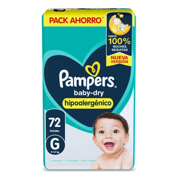 Producto - Pañal Pampers G x 72