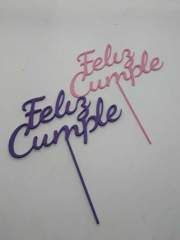 Producto - Cake Toppers Para Tortas Feliz Cumpleaños
