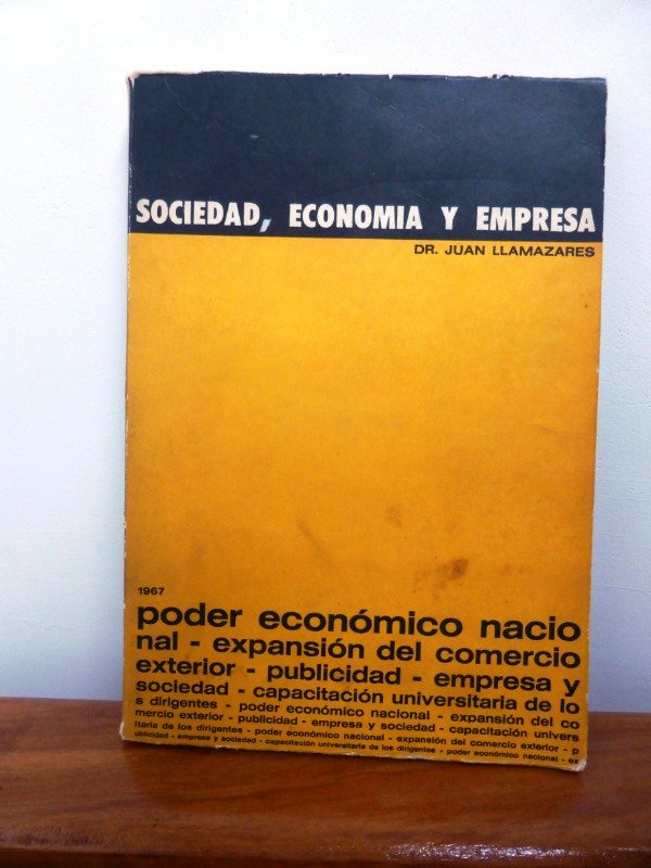 Producto - Sociedad Economia Y Empresa - Dr. Llamazares - Macchi - 1967