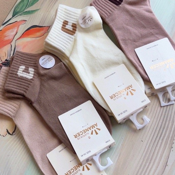Producto - Socks Pastel Crema (por unidad)