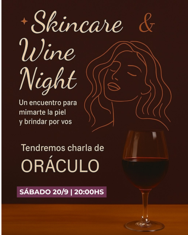 Producto - Skincare wine night + oráculo 20-9 - 20hs