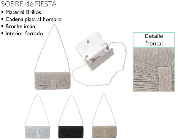 Producto - SOBRE DE FIESTA LA CHAPELLE 12UO 6084