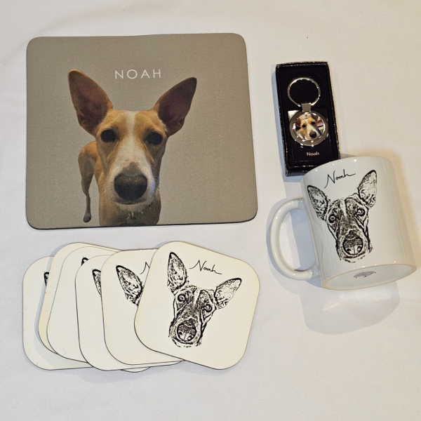 Producto - Box best seller: taza+ 6 posavasos + llavero con dedicatoria+ mousepad
