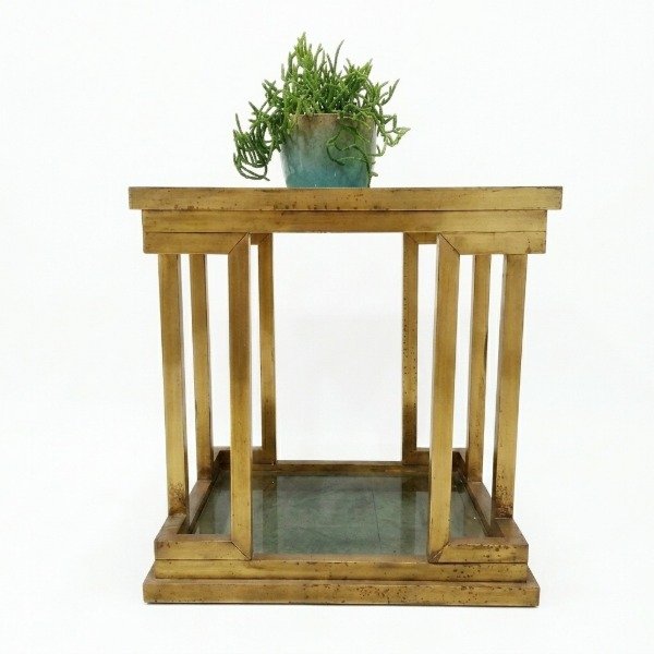 Producto - Mesa auxiliar de Estructura Geométrica de metal dorado - 2