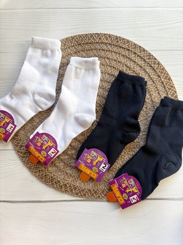 Producto - MEDIAS MEDIA CAÑA COLEGIALES - CLAVEL TALLE 2