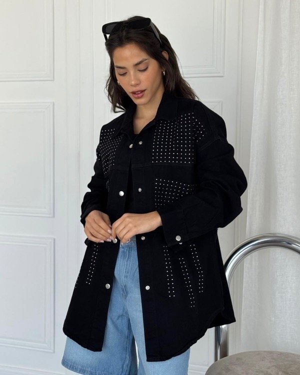 Producto - Camisaco Strass- negro