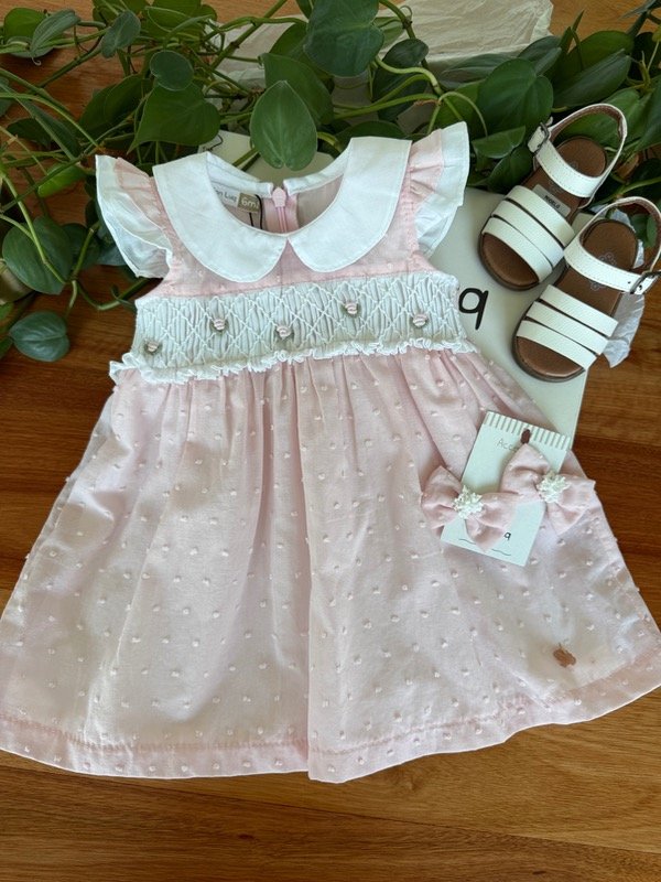 Producto - Vestido BB Plumeti Punto Smock Rosa