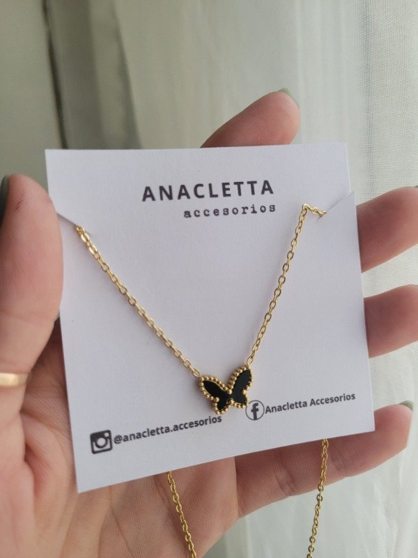 Producto - Gargantilla mariposa negra AD