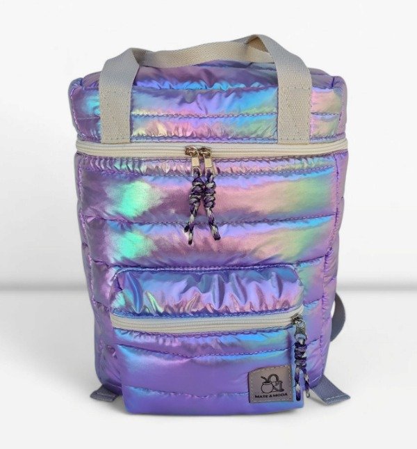 Producto - Mochila puffer lila