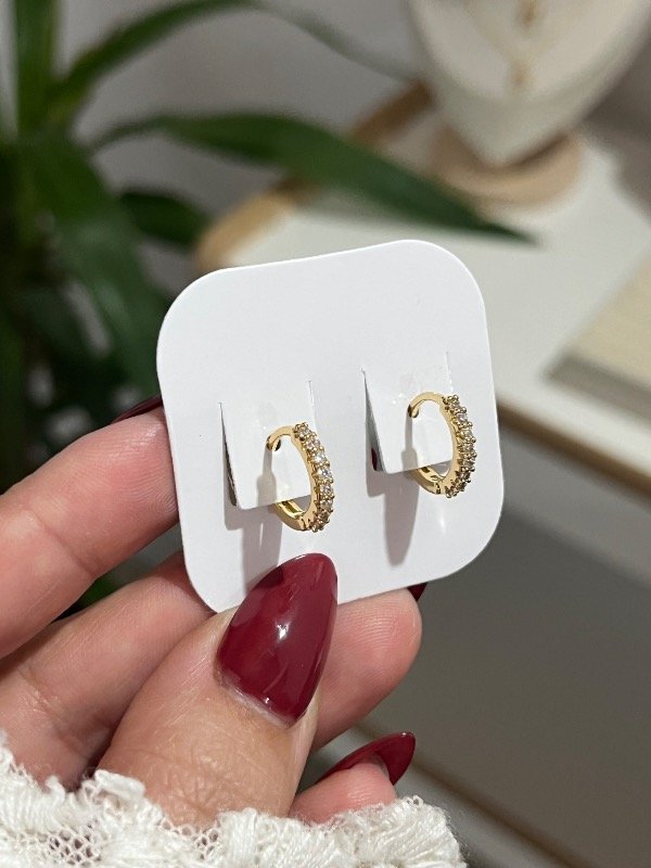Producto - Aros argollas shine 1cm