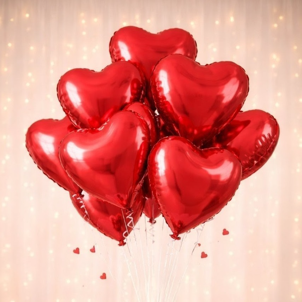 Producto - Set Globos Corazones Rojos x 10