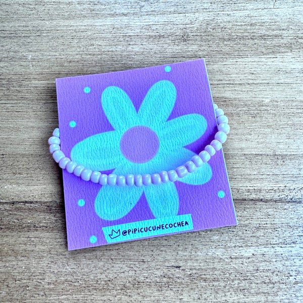 Producto - Pulserita Mostacillas - Rosa