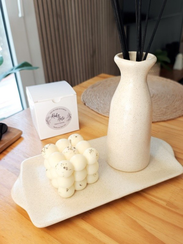 Producto - Box Aromático: Difusor + Vela Burbuja + Bandeja + Tarjeta - 0