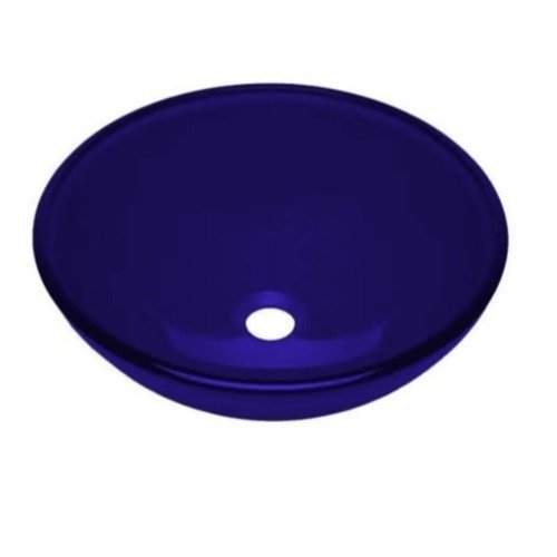 Producto - DS BACHA APOYO VIDRIO AZUL REDONDA 420X145