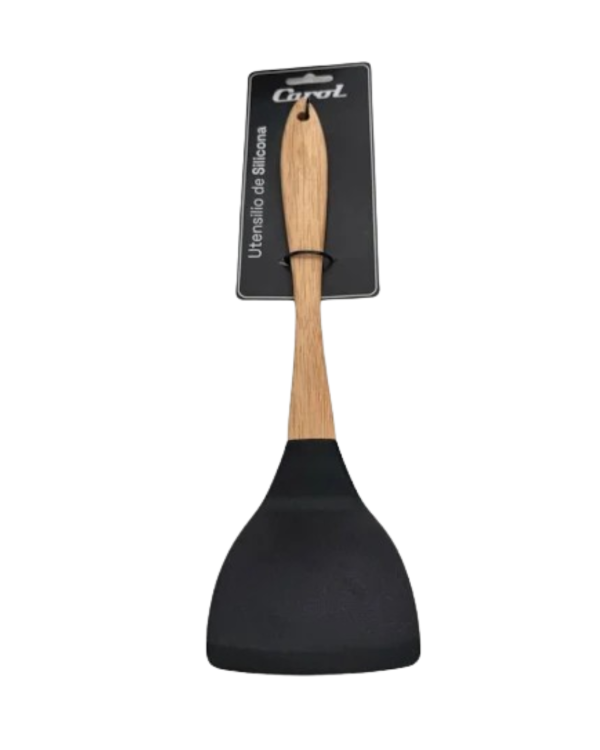 Producto - UTENSILLO ESPATULA SILICONA MGO MADERA