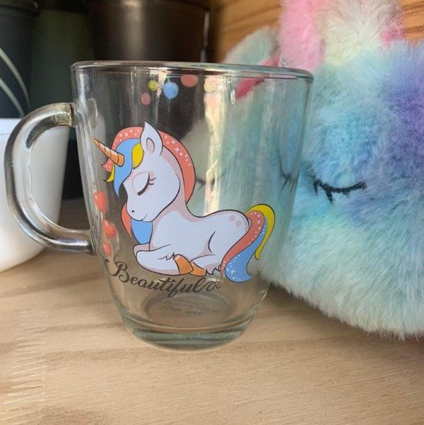 Producto - TAZA BOMBE DE VIDRIO UNICORNIO