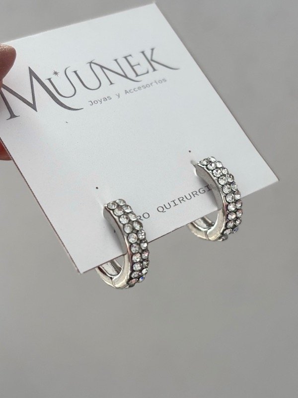 Producto - Argollas cubanas con cubic 1.5cm