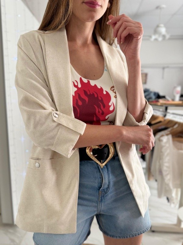 Producto - Blazer Elie Lino Beige