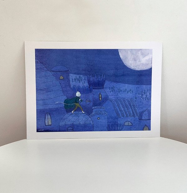 Producto - Print gato azul
