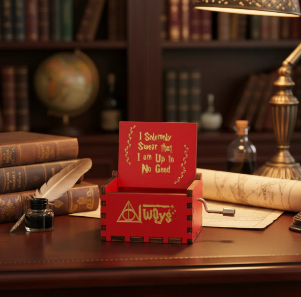 Producto - Cajita musical Harry Potter Always Roja