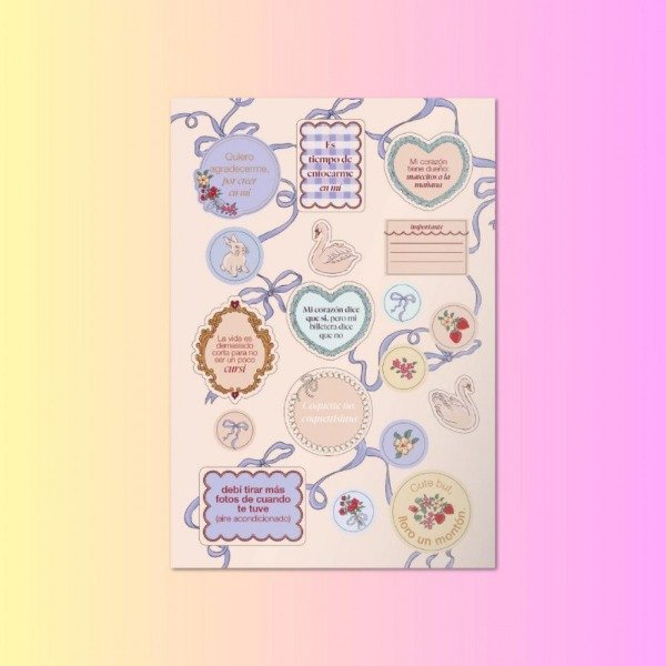 Producto - STICKERS A5 PAPRIKA COQUETTE