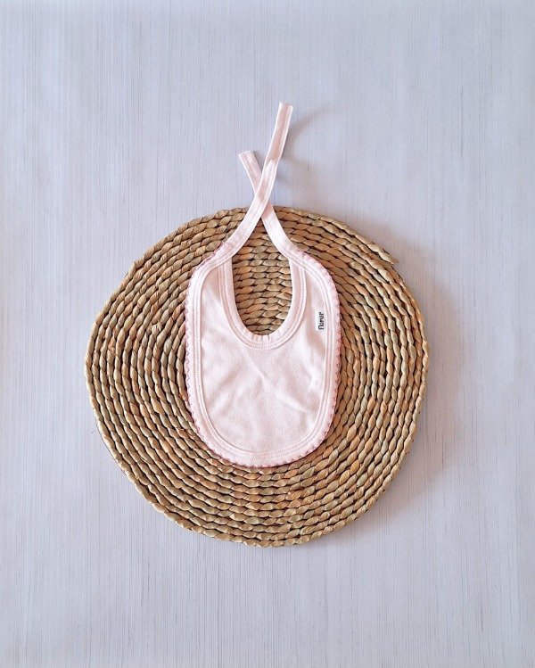 Producto - Babero Picot Rosa
