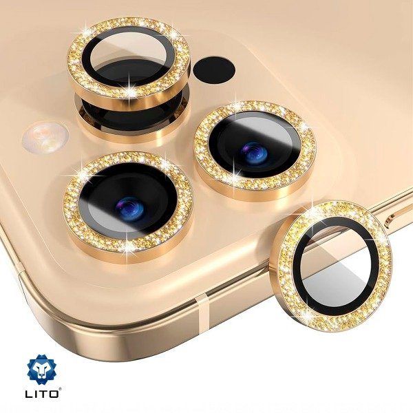 Producto - Protector de Lentes individuales iPhone 14 Pro Max Glitter Brillos