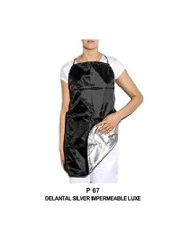 Producto - DELANTAL TELA IMPERMEABLE SILVER PARA PELUQUERIA