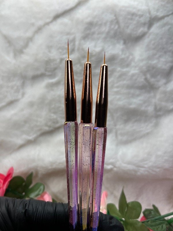 Producto - Pincel x3 translúcido Nail brush
