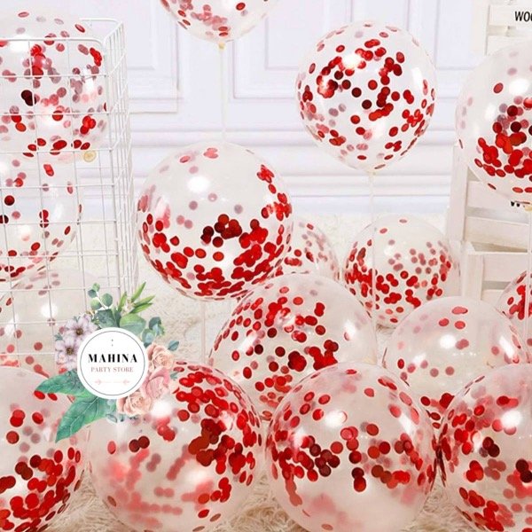 Producto - Globos confetti rojo