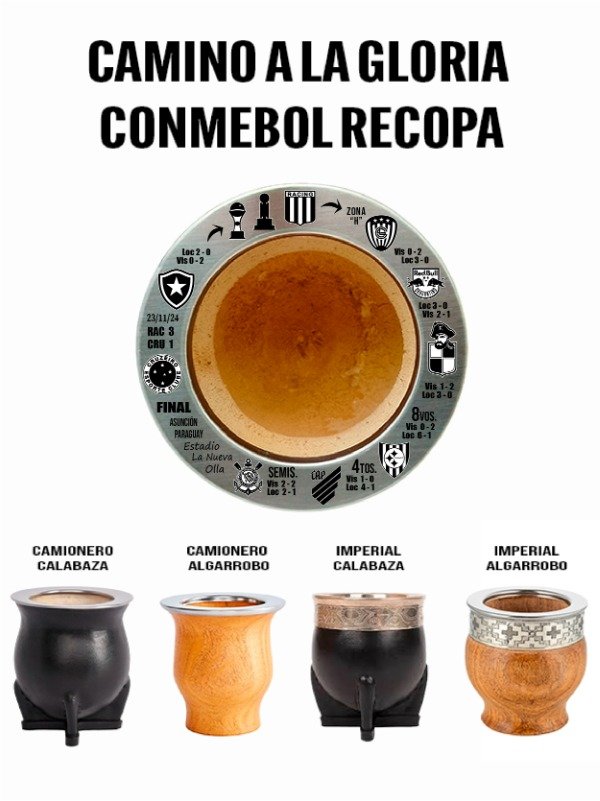 Producto - Mate grabado personalizado ACADE "Camino a la recopa conmebol"