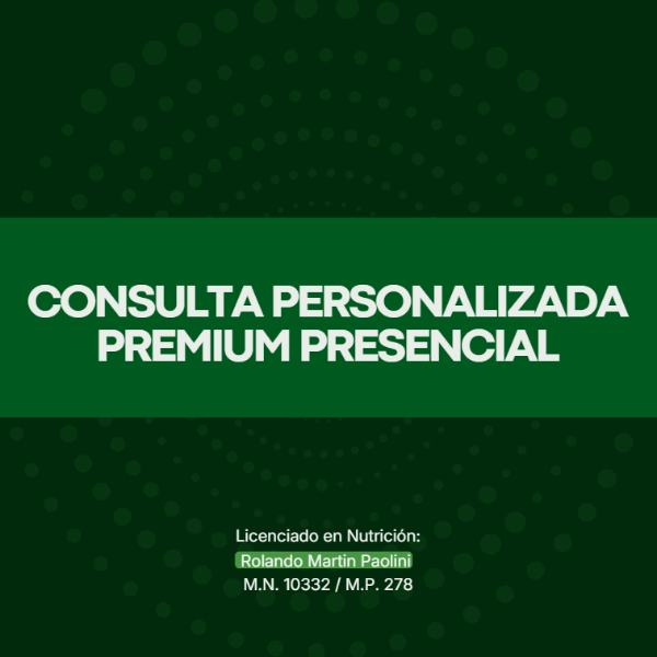 Producto - Consulta Personalizada Premium PRESENCIAL