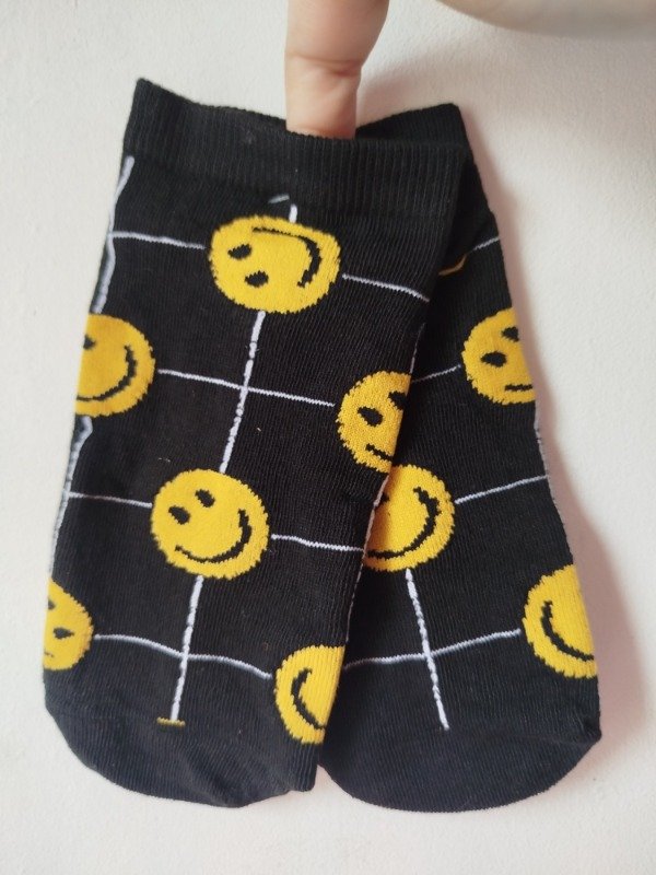 Producto - Soq adulto caritas rayas