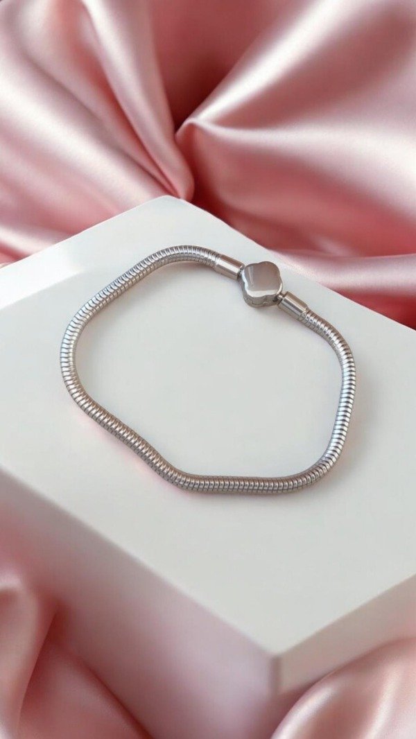 Producto - Pulsera acero flor