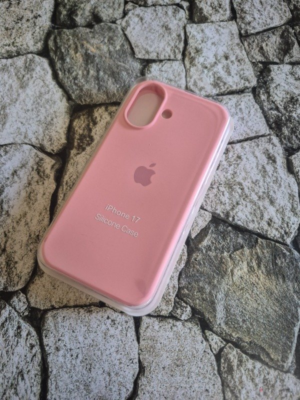 Producto - Funda silicone case logo Iphone 17 rosa