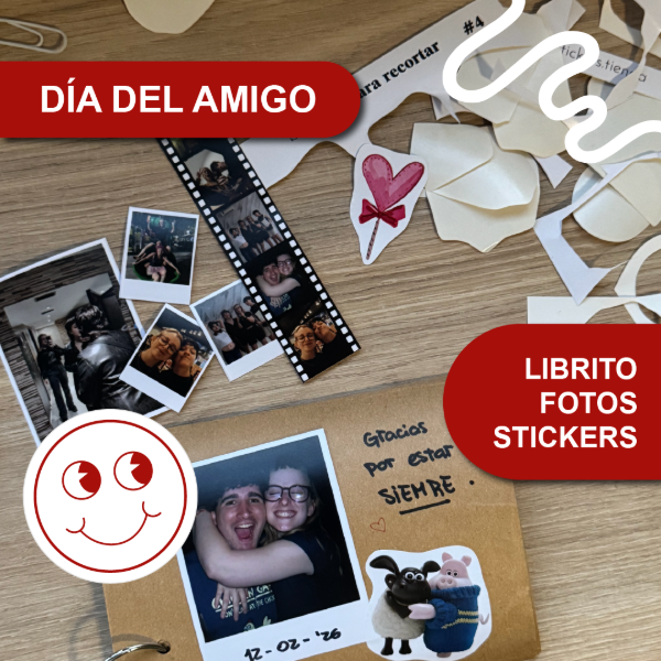 Producto - Libro + fotos + stickers DÍA DEL AMIGO