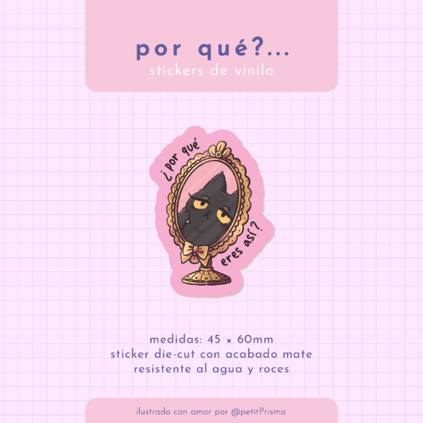Producto - Sticker de vinilo "Por qué..."