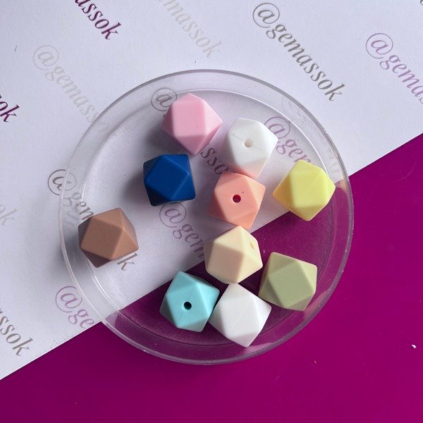 Producto - Bolitas facetadas silicona BPA free