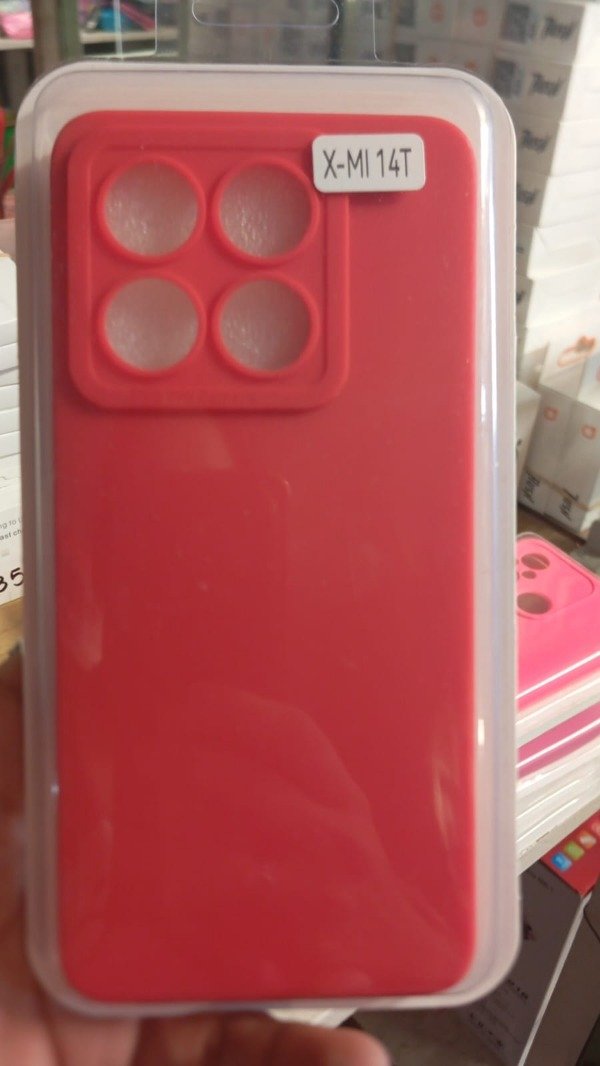 Producto - Funda Silicone Case Rojo para Xiaomi Redmi Note 14T