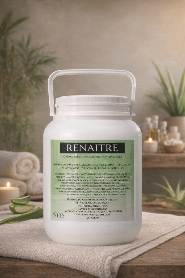 Producto - CREMA BASE CON ALOE- Pote 5KG Aprobada por ANMAT