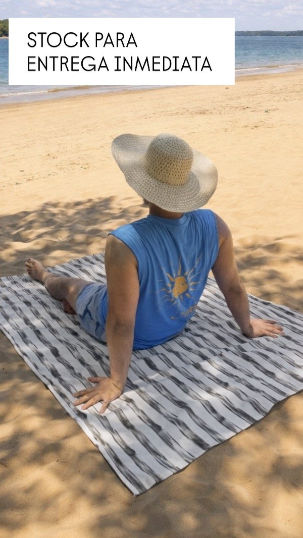 Producto - Gris Rayado - Impermeable Grande (BOLSO DE REGALO)