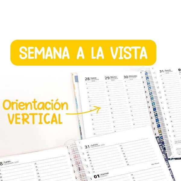 Producto - Agenda 2027 Semanal con orientacion vertical - 0