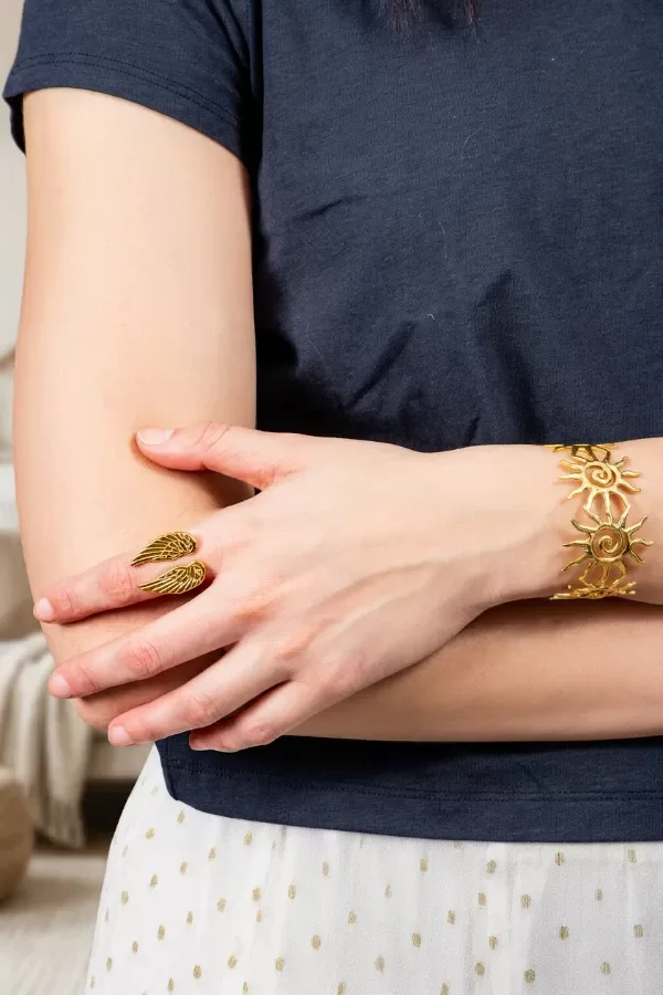 Producto - Brazalete Acero Dorado Sole - 0