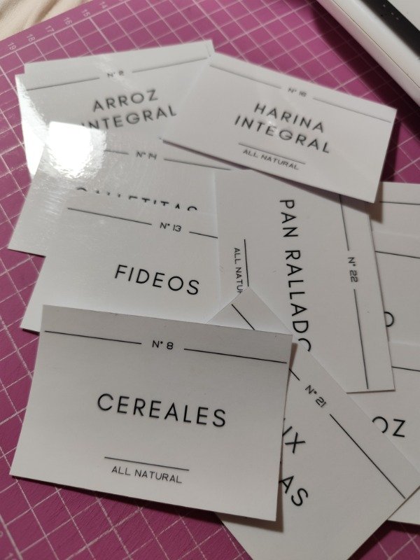 Producto - Etiquetas Laminadas para Frascos. (Plancha A4) - 0