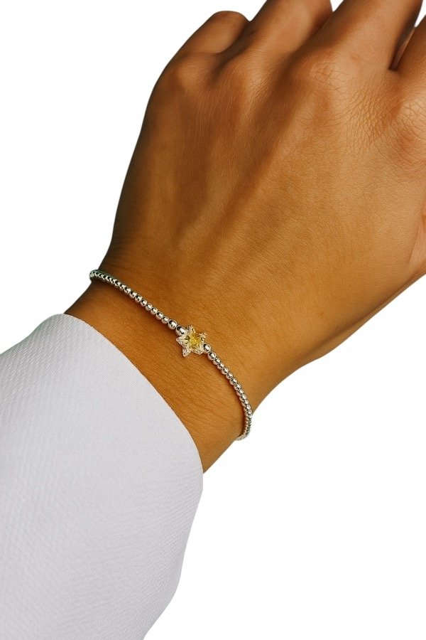 Producto - Pulsera elástica con dije Estrella Swarovski