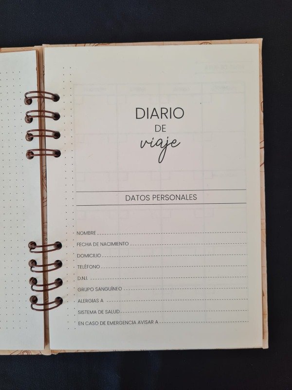 Producto - DIARIO DE VIAJE