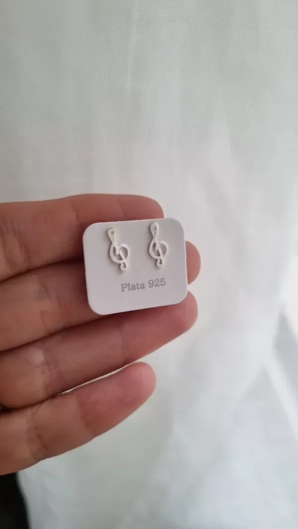 Producto - Aros música plata 925