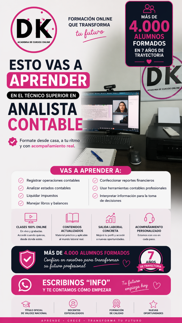 Producto - TÉCNICO SUPERIOR EN ANÁLISIS CONTABLE