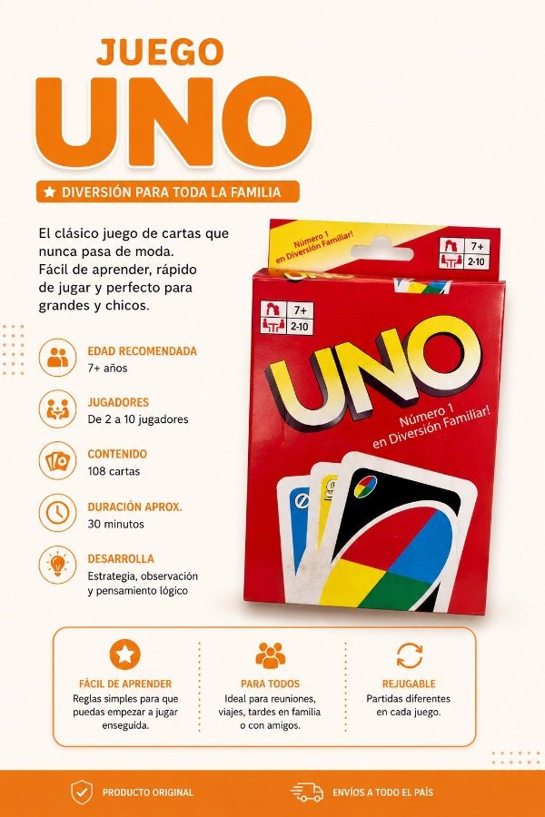 Producto - Juego UNO cartas
