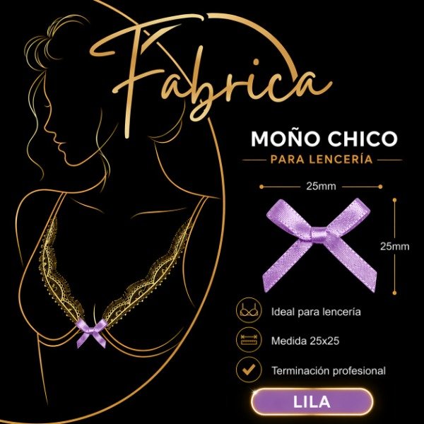 Producto - Moño Chico Lila (1 unidad)